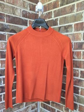 Karen Scott Burnt Orange Crewneck Sweater